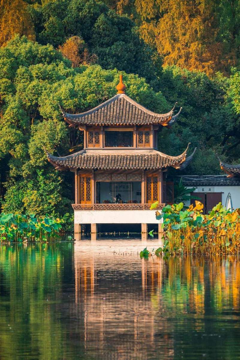 West Lake pavilion in Hangzhou