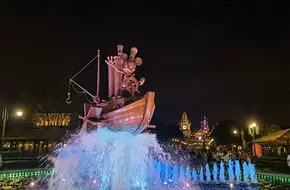 Steamboat Mickey Fountain