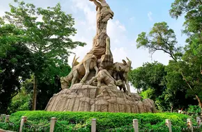Five-Ram Statue