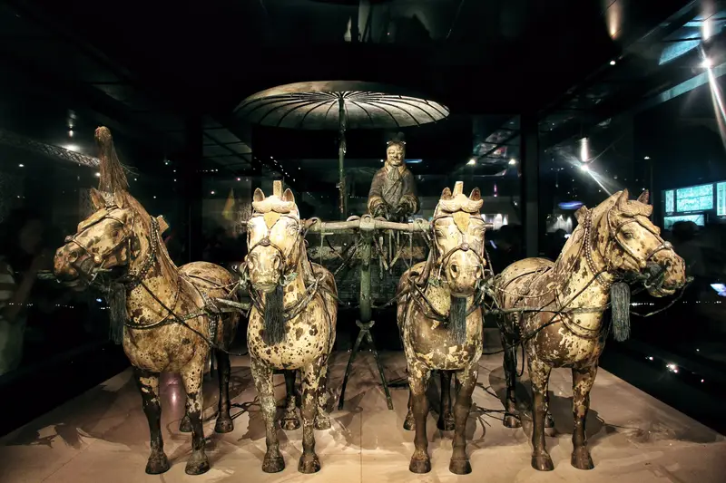 Bronze Chariot And Horse Of Qinling