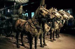 Bronze Chariot And Horse Of Qinling