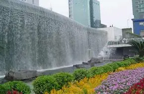 Guangzhou East Station Square Waterfall