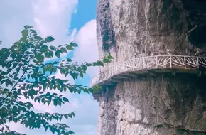 Jinfoshan Cliffside Suspension Walkway