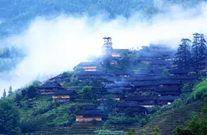 Longji Rice Terraces Scenic Area - Jinzhu Zhuang Village
