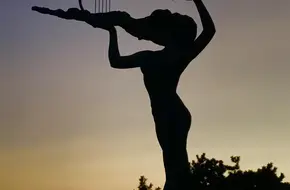 Statue Of The Piano Girl