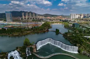 The Waterfall Park Of Kunming