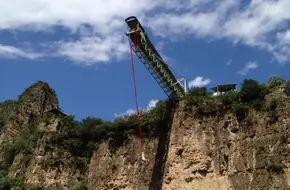 Stone Bear Leaping Cliff