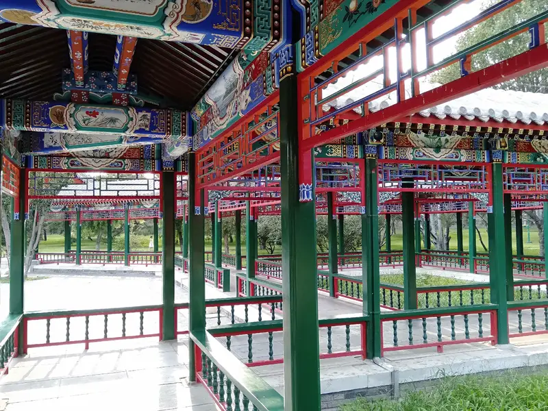 The Long Corridor Of The Temple Of Heaven