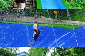 Colorful Mountain Water Slide