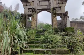 Wang Family Mausoleum Stone Carving Architectural Complex